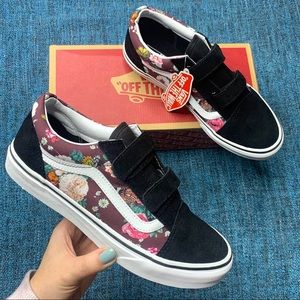 NWT Vans Old Skool V Butterfly Floral Sneakers